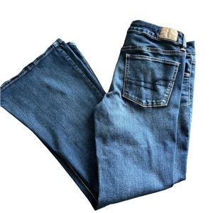 American Eagle Boho Artist super super stretch jeans size 10 flared